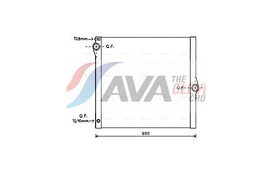 Radiator, engine cooling BWA2436 Ava Quality Cooling