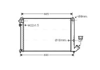Radiator, engine cooling CN2139 Ava Quality Cooling