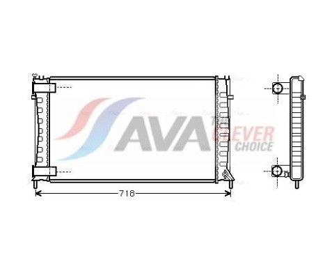 Radiator, engine cooling CN2144 Ava Quality Cooling