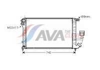 Radiator, engine cooling CN2145 Ava Quality Cooling