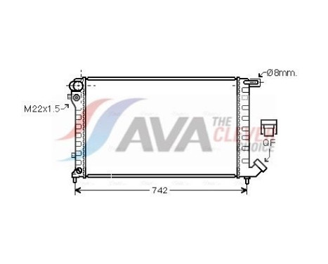 Radiator, engine cooling CN2145 Ava Quality Cooling