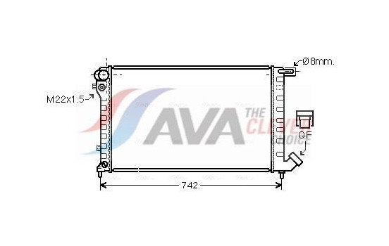 Radiator, engine cooling CN2145 Ava Quality Cooling