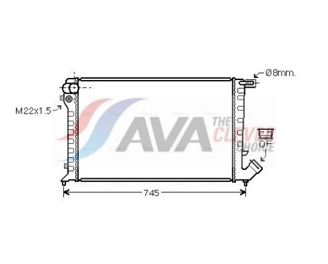 Radiator, engine cooling CN2193 Ava Quality Cooling
