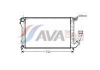 Radiator, engine cooling CN2195 Ava Quality Cooling