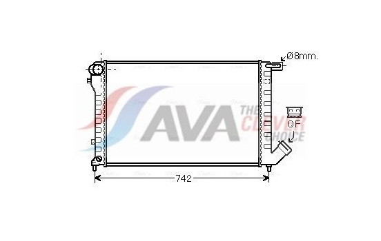 Radiator, engine cooling CN2195 Ava Quality Cooling