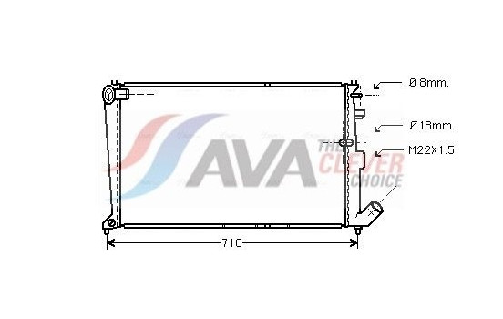 Radiator, engine cooling CNA2010 Ava Quality Cooling