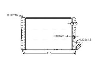 Radiator, engine cooling CNA2037 Ava Quality Cooling