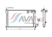 Radiator, engine cooling CNA2102 Ava Quality Cooling