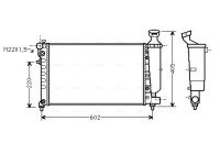 Radiator, engine cooling CNA2118 Ava Quality Cooling