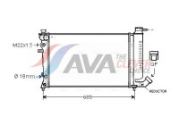 Radiator, engine cooling CNA2136 Ava Quality Cooling