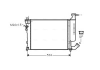 Radiator, engine cooling CNA2154 Ava Quality Cooling