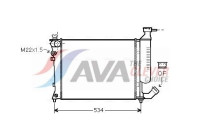 Radiator, engine cooling CNA2154 Ava Quality Cooling