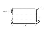 Radiator, engine cooling CNA2159 Ava Quality Cooling