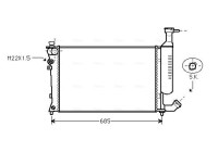 Radiator, engine cooling CNA2168 Ava Quality Cooling