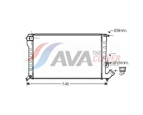 Radiator, engine cooling CNA2194 Ava Quality Cooling