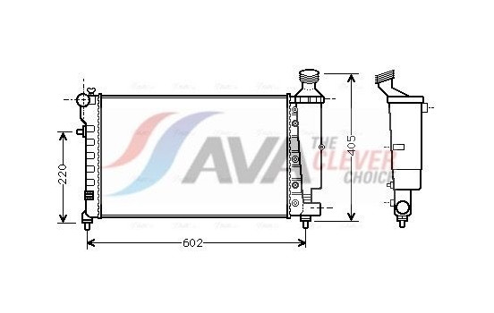 Radiator, engine cooling CNA2196 Ava Quality Cooling