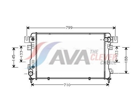 Radiator, engine cooling CR2011 Ava Quality Cooling