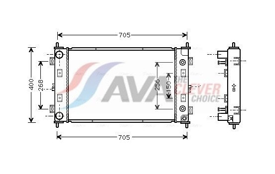 Radiator, engine cooling CR2034 Ava Quality Cooling