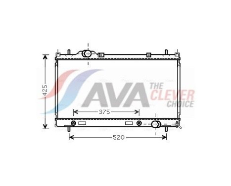 Radiator, engine cooling CR2086 Ava Quality Cooling