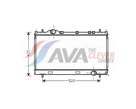 Radiator, engine cooling CR2101 Ava Quality Cooling