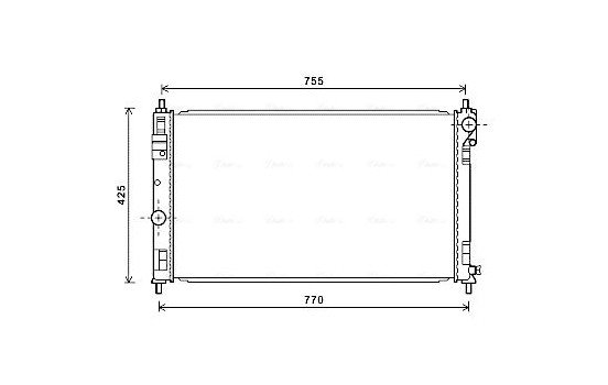 Radiator, engine cooling CRA2121 Ava Quality Cooling