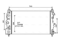 Radiator, engine cooling CT2046 Ava Quality Cooling