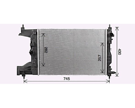 Radiator, engine cooling CT2072 Ava Quality Cooling