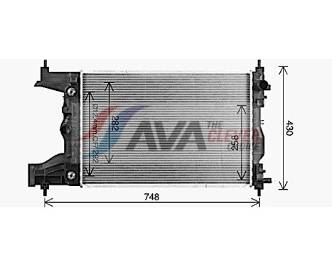 Radiator, engine cooling CT2086 Ava Quality Cooling