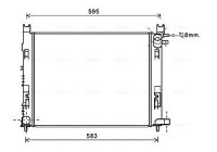 Radiator, engine cooling DA2007 Ava Quality Cooling