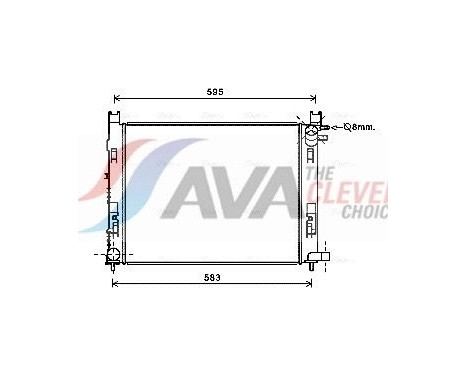 Radiator, engine cooling DAA2008 Ava Quality Cooling