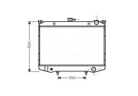 Radiator, engine cooling DN2064 Ava Quality Cooling