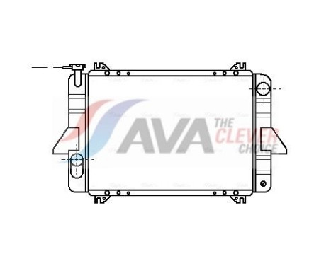 Radiator, engine cooling DN2088 Ava Quality Cooling