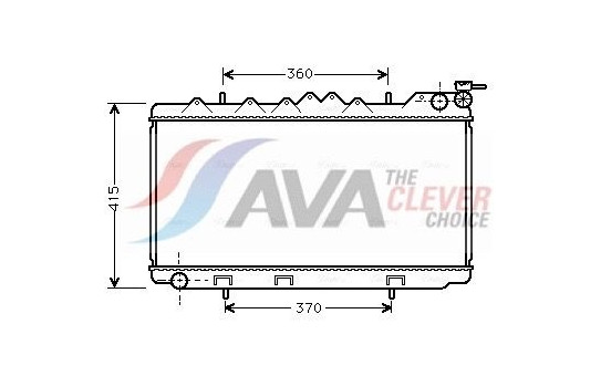 Radiator, engine cooling DN2094 Ava Quality Cooling