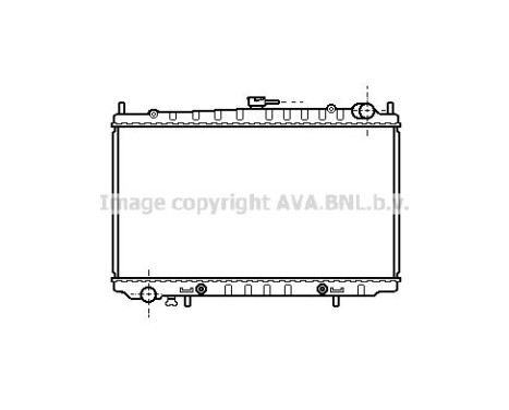 Radiator, engine cooling DN2153 Ava Quality Cooling