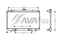 Radiator, engine cooling DN2189 Ava Quality Cooling