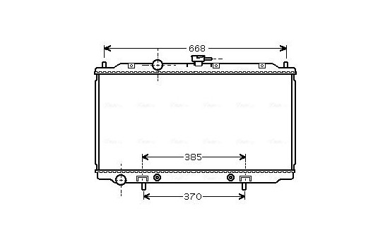 Radiator, engine cooling DN2219 Ava Quality Cooling