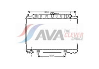 Radiator, engine cooling DN2241 Ava Quality Cooling
