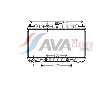 Radiator, engine cooling DN2289 Ava Quality Cooling