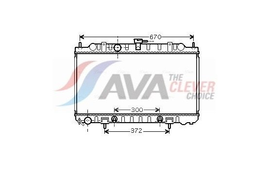 Radiator, engine cooling DN2289 Ava Quality Cooling