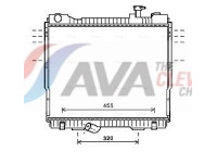 Radiator, engine cooling DN2418 Ava Quality Cooling