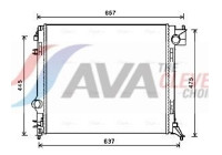 Radiator, engine cooling DN2424 Ava Quality Cooling