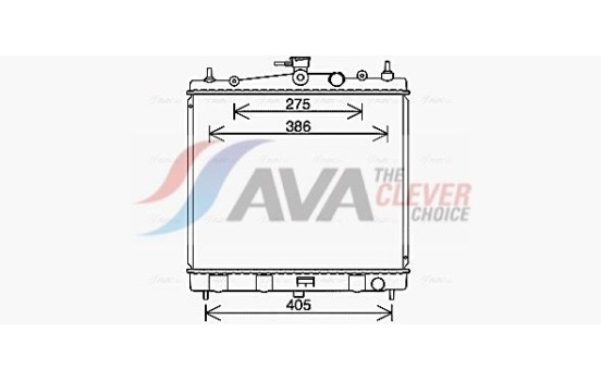 Radiator, engine cooling DN2454 Ava Quality Cooling