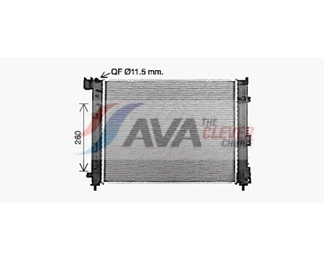 Radiator, engine cooling DN2480 Ava Quality Cooling