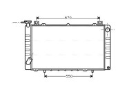 Radiator, engine cooling DNA2150 Ava Quality Cooling