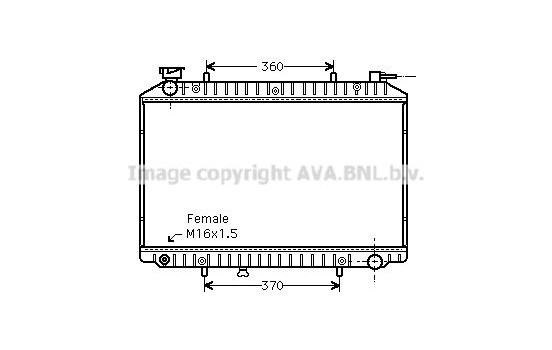 Radiator, engine cooling DNA2156 Ava Quality Cooling