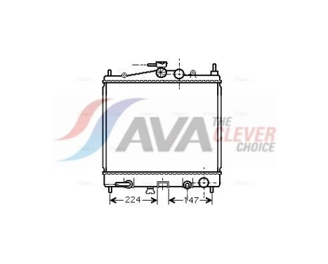 Radiator, engine cooling DNA2211 Ava Quality Cooling