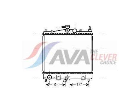 Radiator, engine cooling DNA2247 Ava Quality Cooling