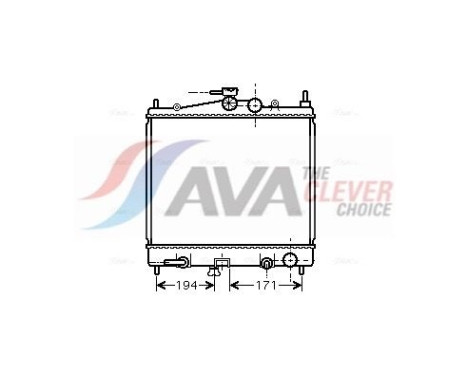 Radiator, engine cooling DNA2248 Ava Quality Cooling