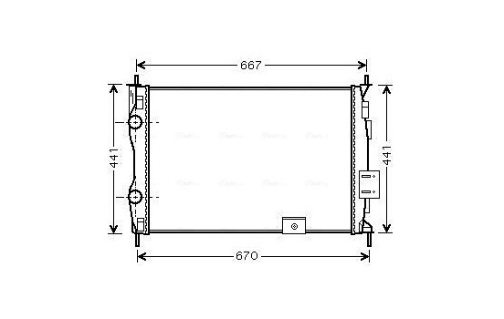 Radiator, engine cooling DNA2279 Ava Quality Cooling