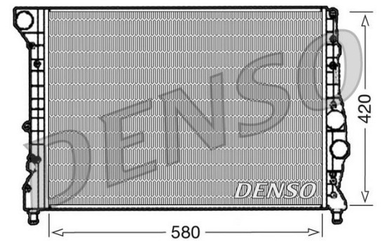 Radiator, engine cooling DRM01001 Denso